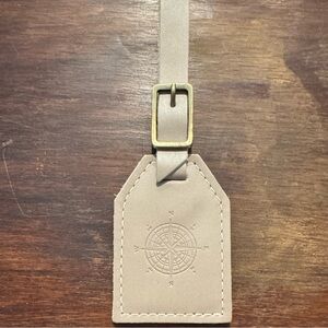 Portland Leather Goods Beige (dragon bone?!) Luggage Tag